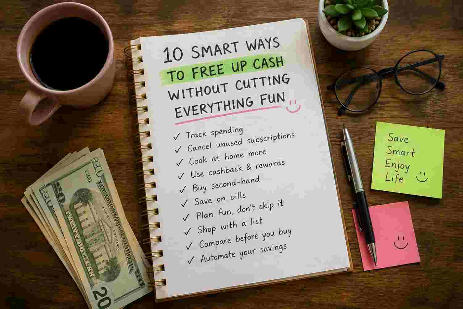 10 Smart Ways to Free Up Cash Without Cutting Fun
