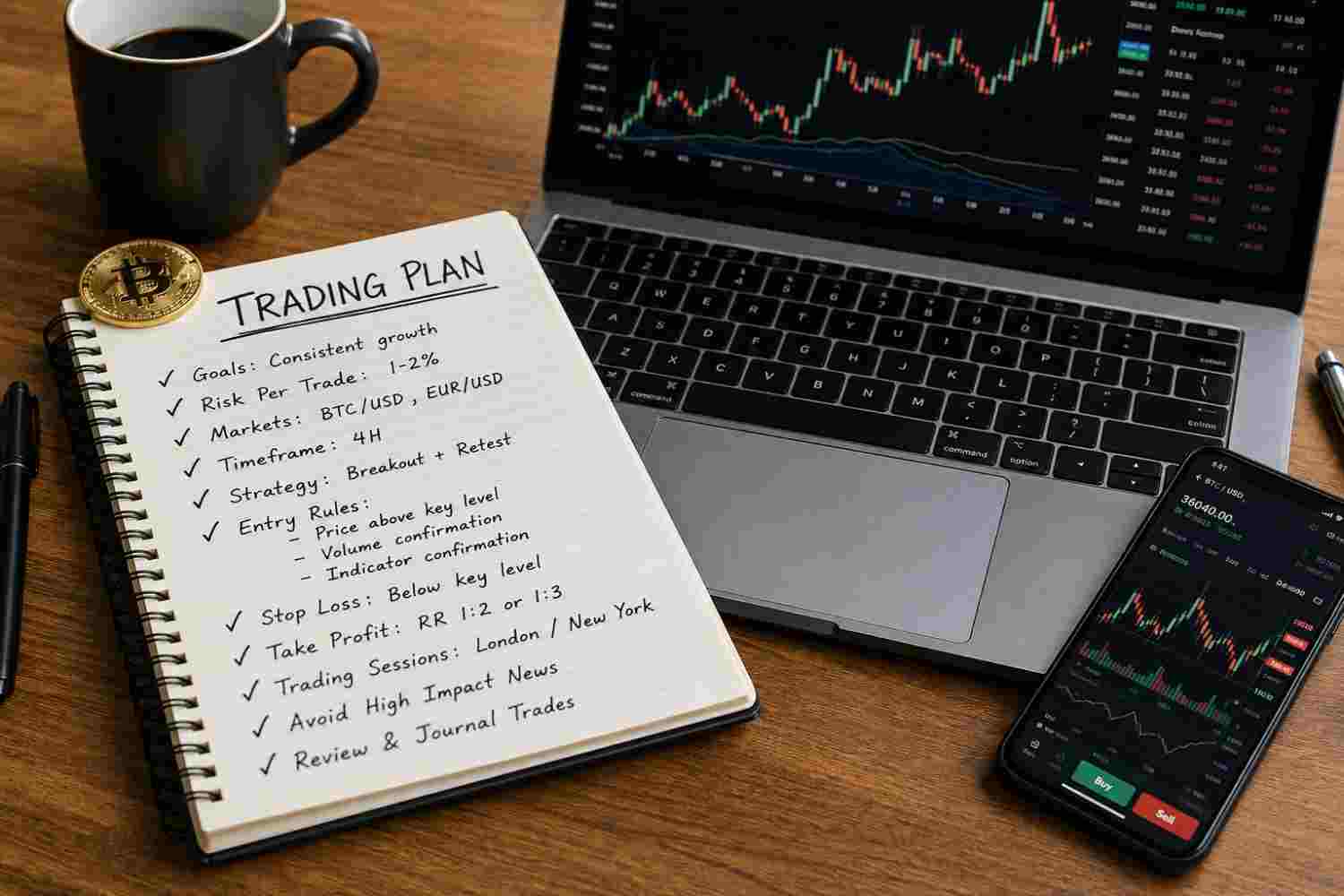 How to Build a Simple Crypto and Forex Trading Plan in 2026