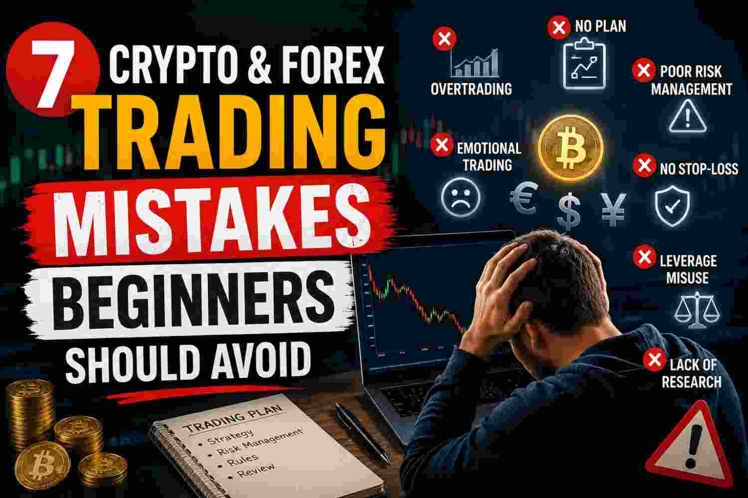 7 Crypto & Forex Mistakes Beginners Must Avoid